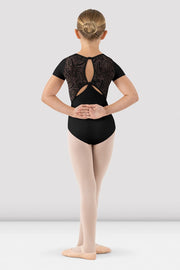 Girls Elsa Short Sleeve Leotard