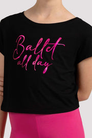 Girls Mirella Ballet Print Top