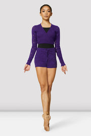 Ladies Amara Knit Cropped Wrap Top