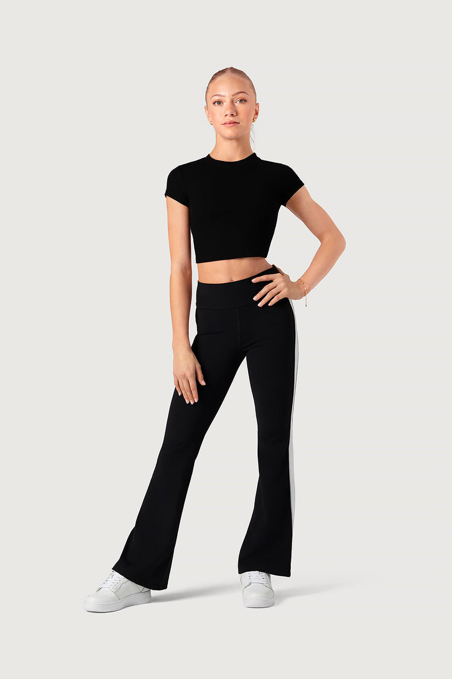 Girls Contrast Flared Legging