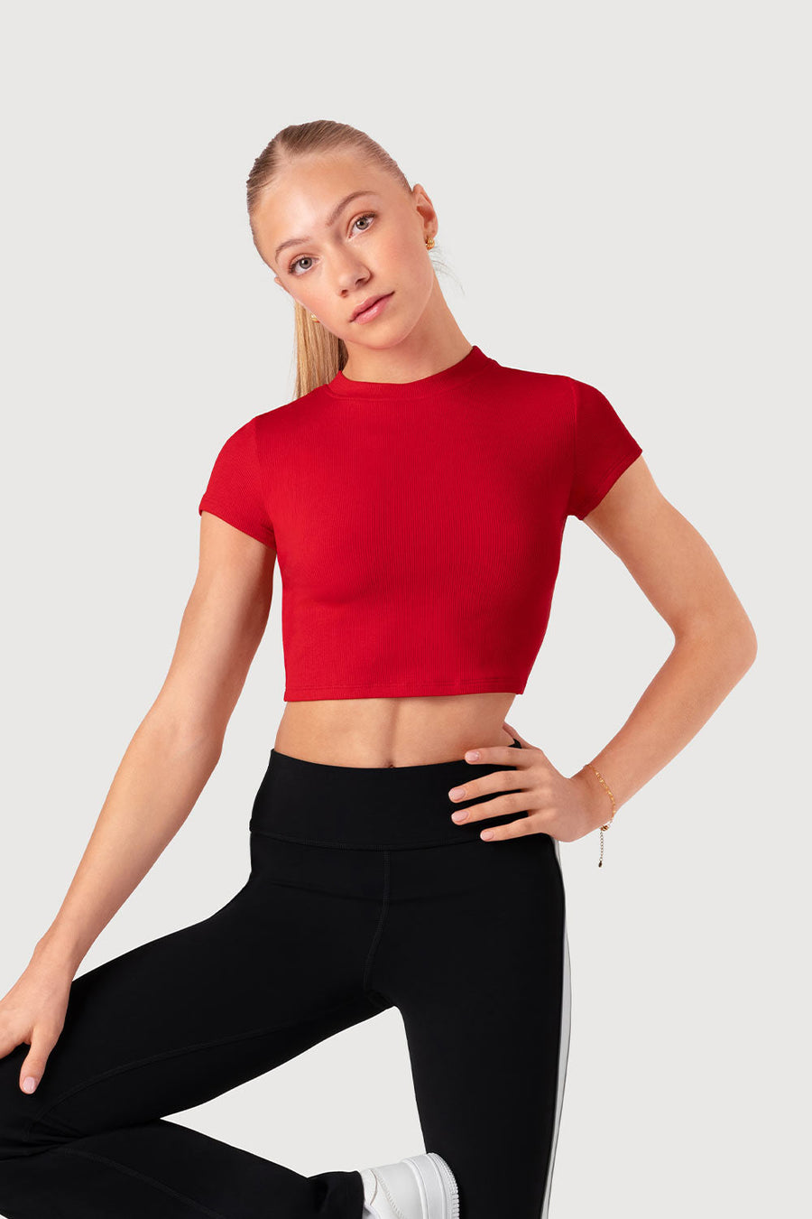 Girls Cut Out Crop Top
