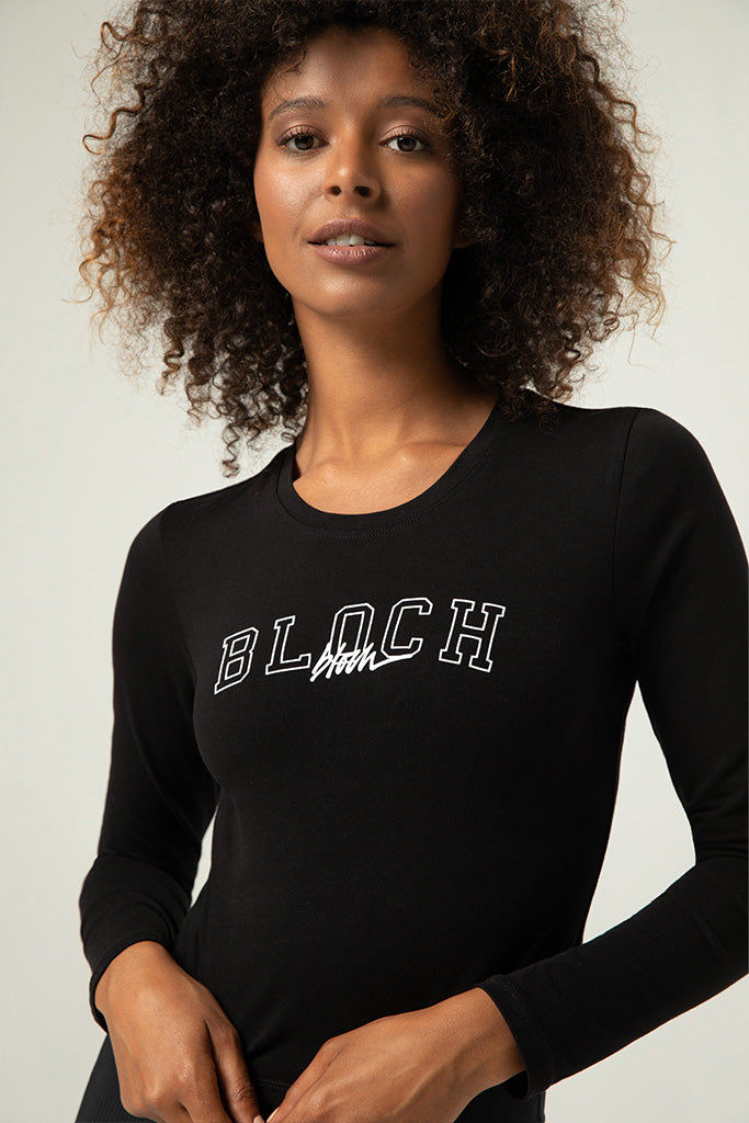Ladies Heritage Bloch Print Fitted Long Sleeve Tee