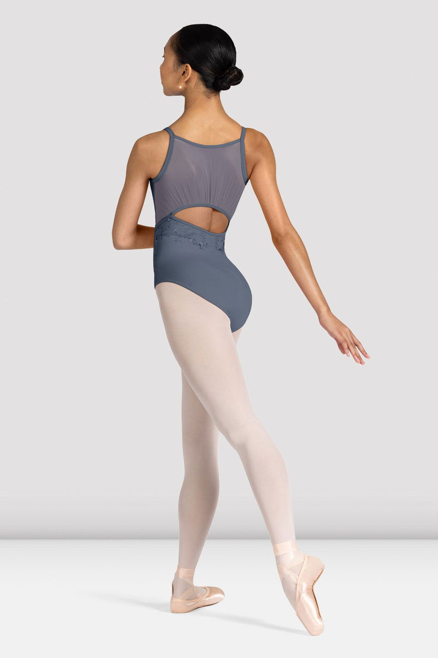Ladies Zinnia Floral Scoop Neck Leotard