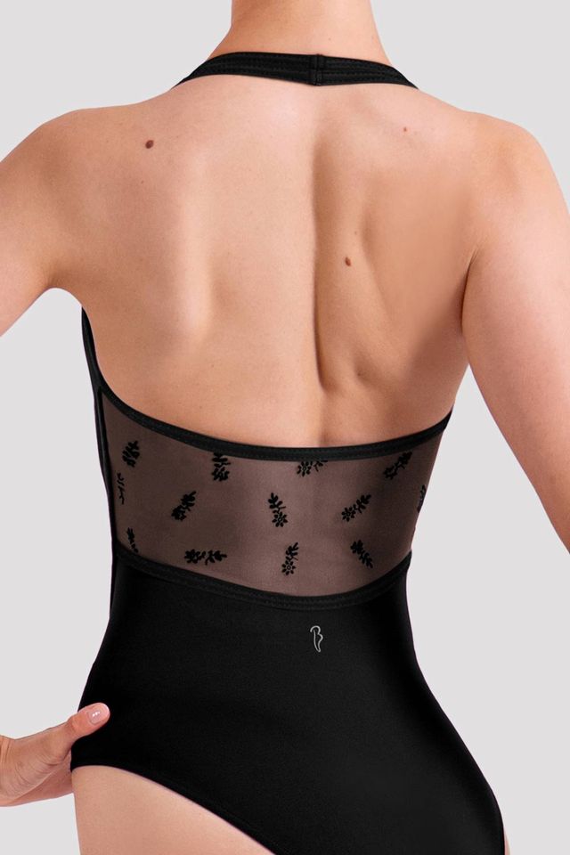 Ladies Charlotte Floral Halterneck Leotard