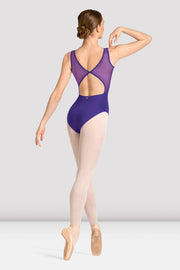 Ladies Mirella Celeste Boat Neck Printed Leotard