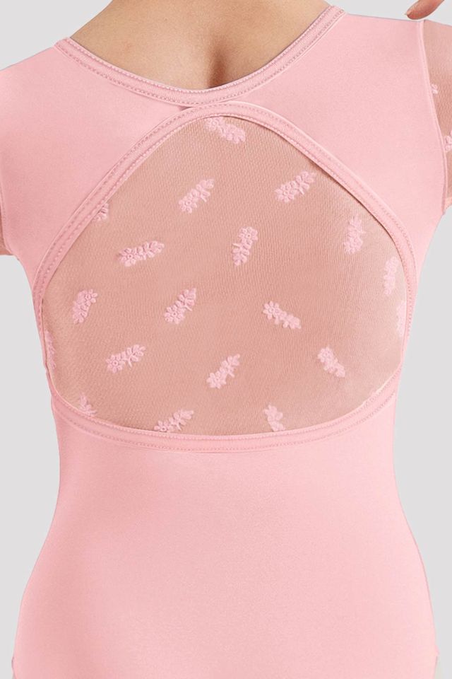 Girls Penelope Floral Cap Sleeve Leotard