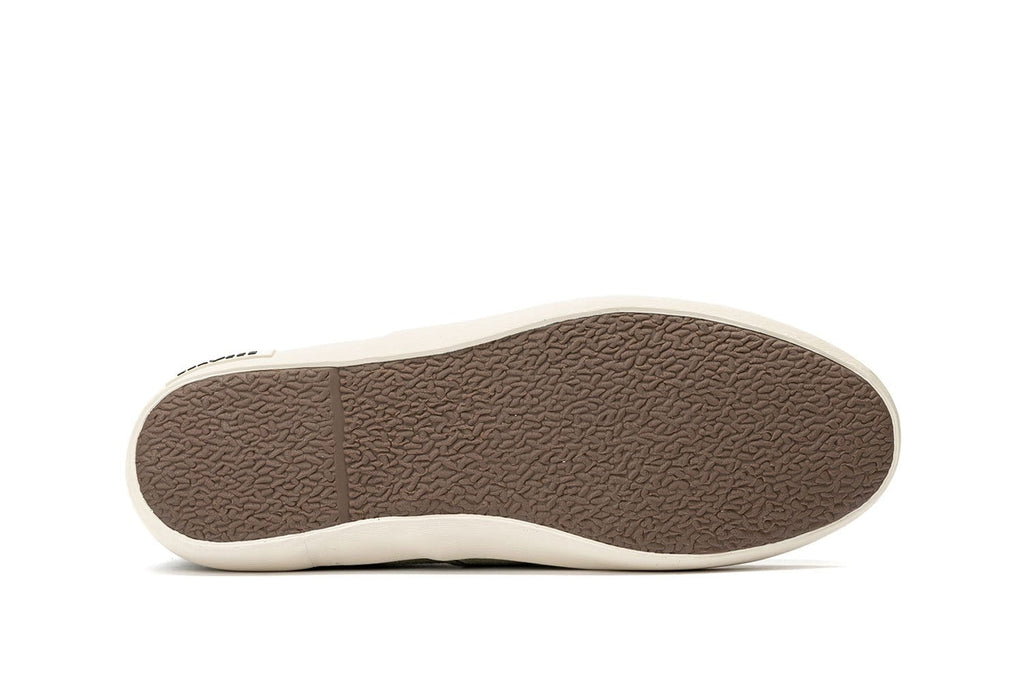 Men's Baja Slip On in Natural canvas, outsole view