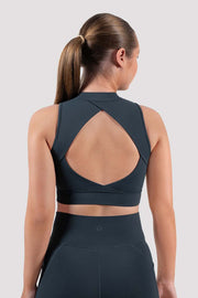 Apex Teen BLOCHeverhold Zip Front Crop Top