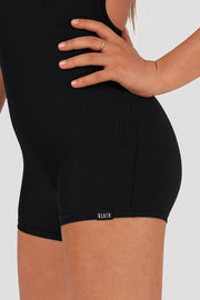 Girls Rib Cut Out Unitard