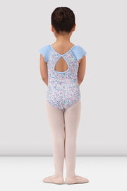 Girls Mirella Ditsy Floral Frill Sleeve Leotard