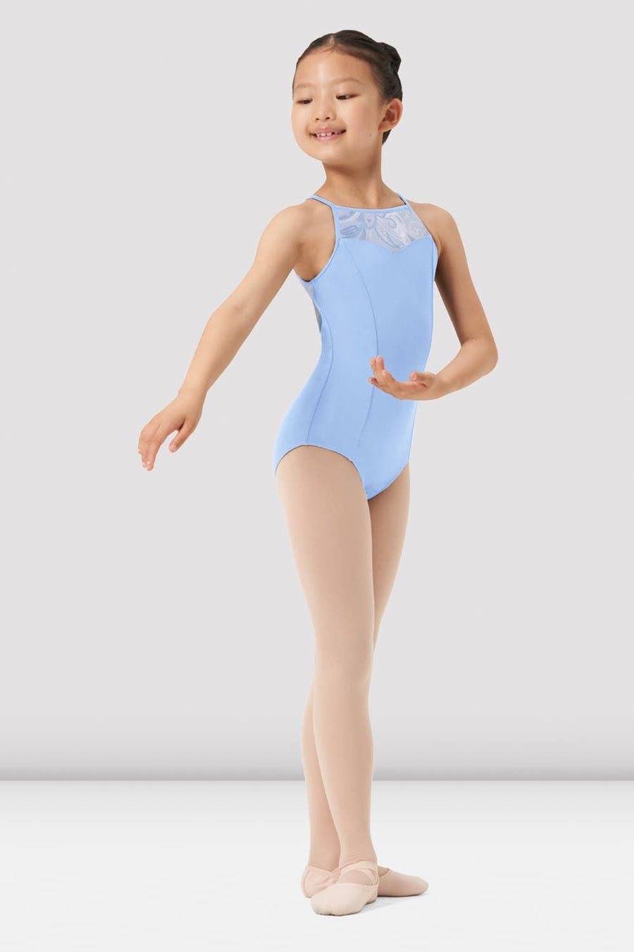 Girls Mirella Paisley Halterneck Leotard