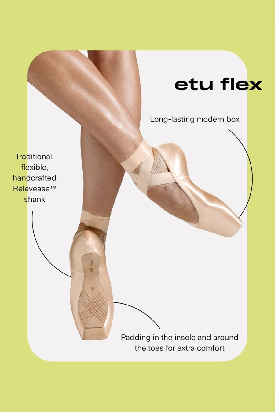 Etu Flex Suede Toe Pointe Shoes