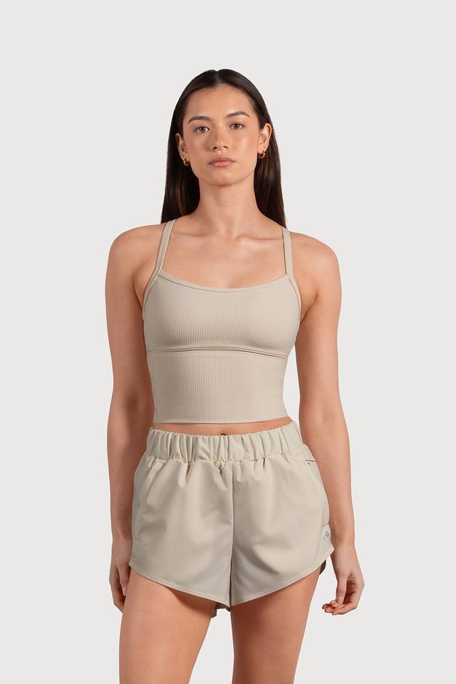Ladies Active Rib Resistance Camisole Top