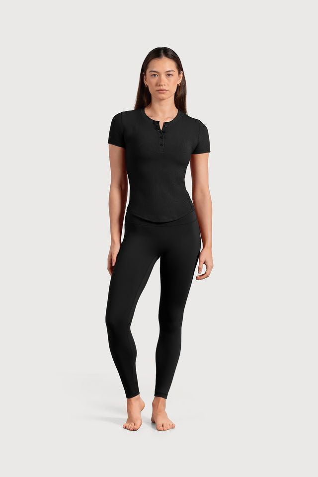 Ladies Active Fitted Short Sleeve Top