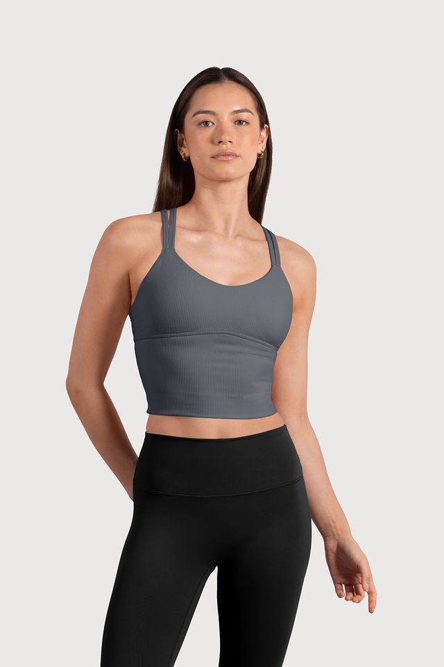Ladies Active Streamline Crop Top