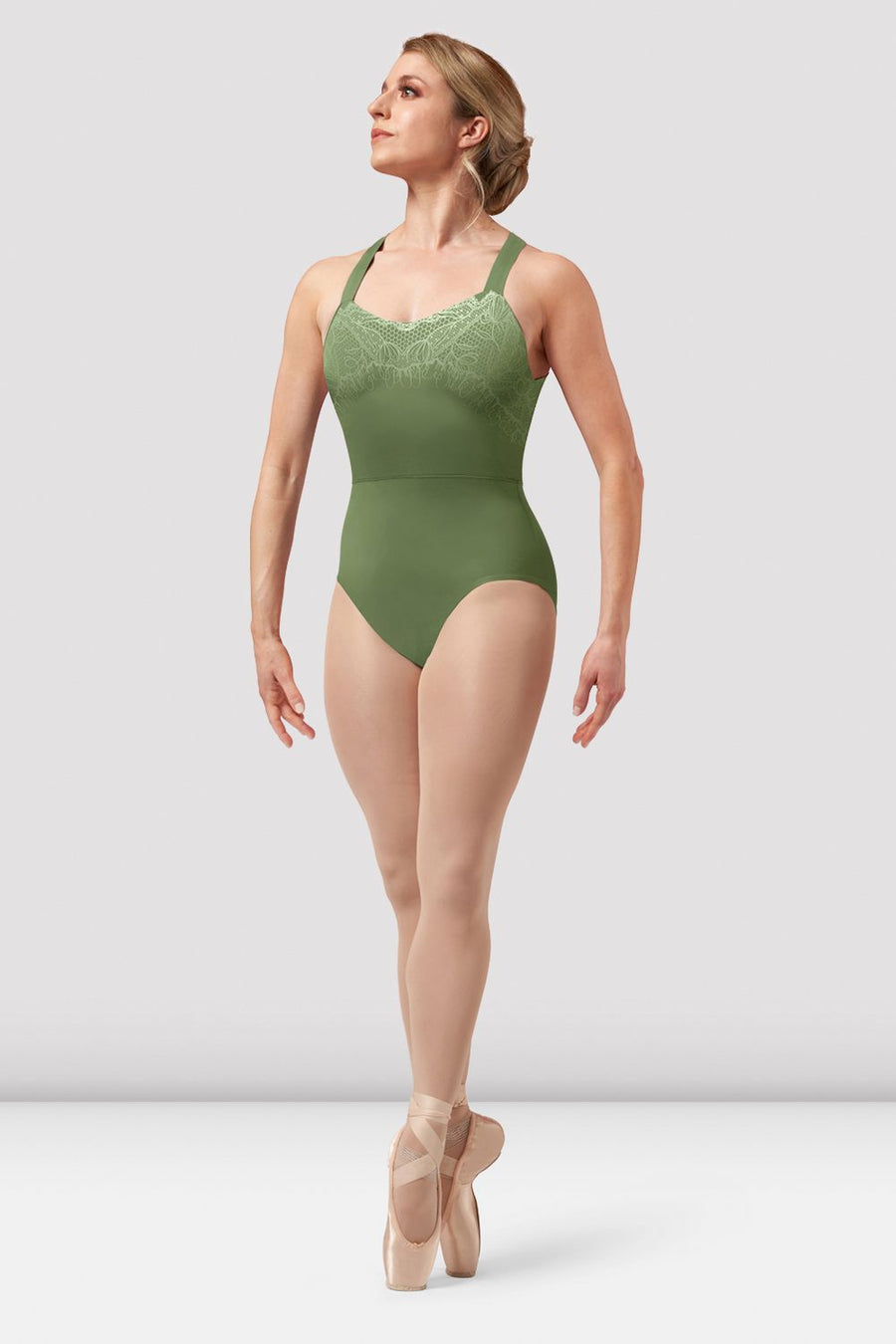 Ladies Amber Open Back Print Leotard
