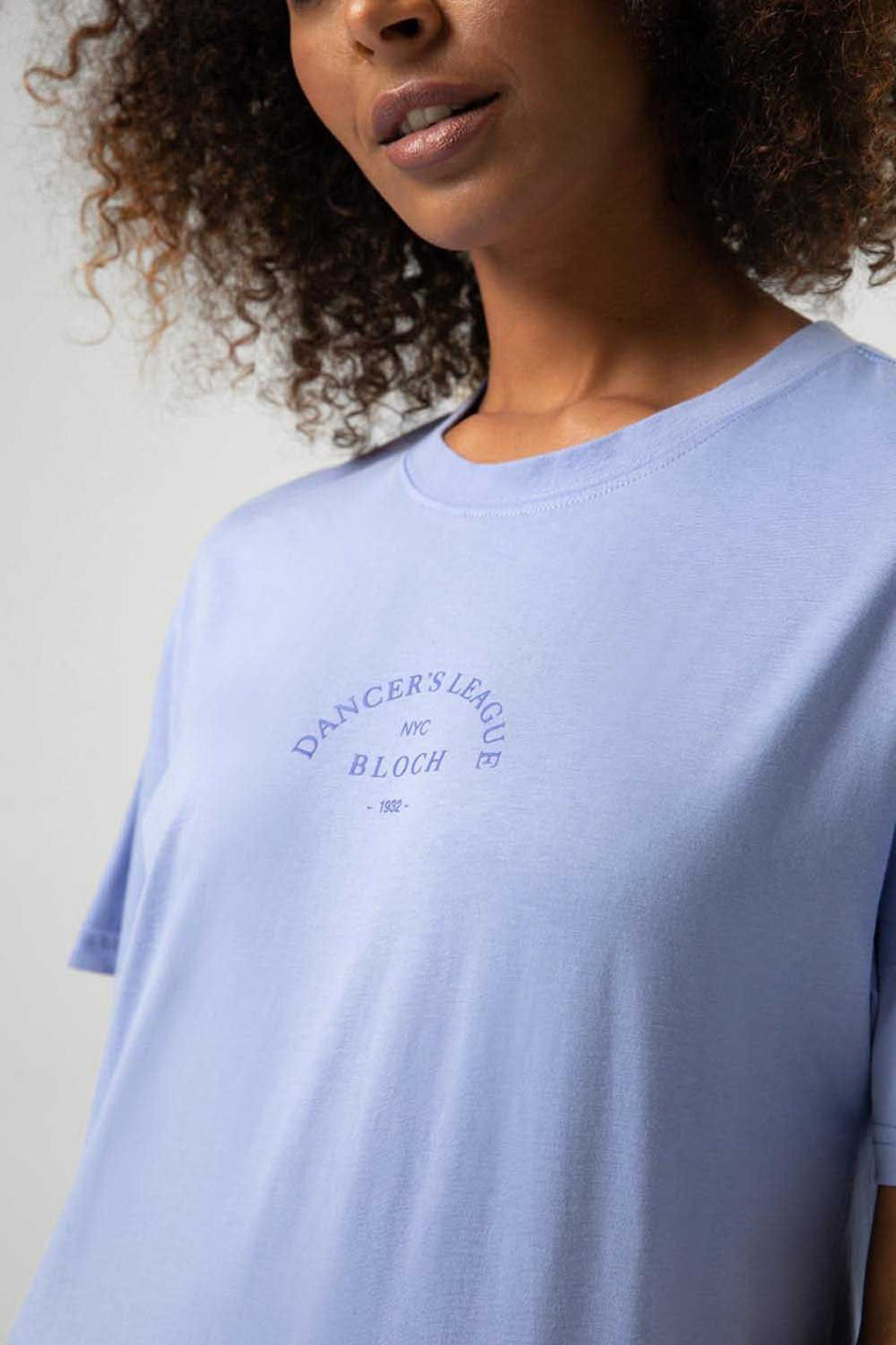 Ladies Tonal Bloch Print Oversized Tee