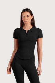 Ladies Active Fitted Short Sleeve Top