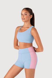 Girls Arch Contrast Rib Short