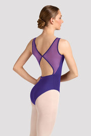 Ladies Mirella Celeste Boat Neck Printed Leotard