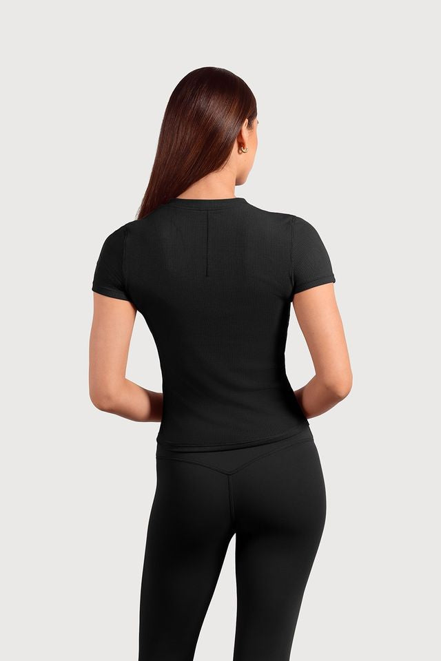 Ladies Active Fitted Short Sleeve Top
