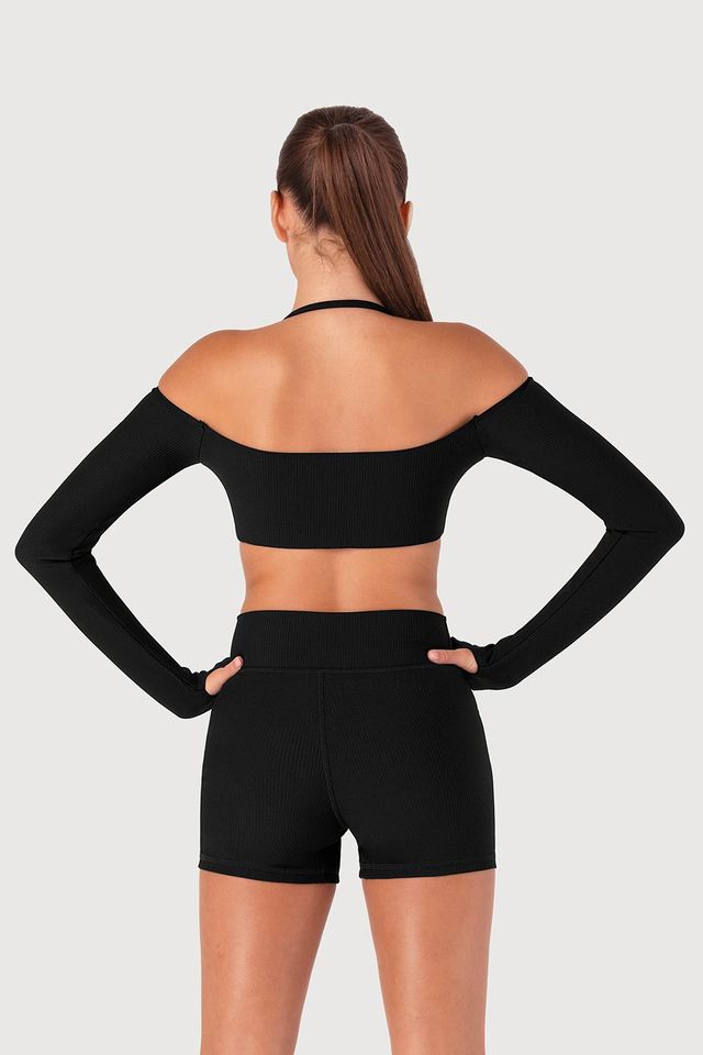 Girls Rib Bolero Crop Top