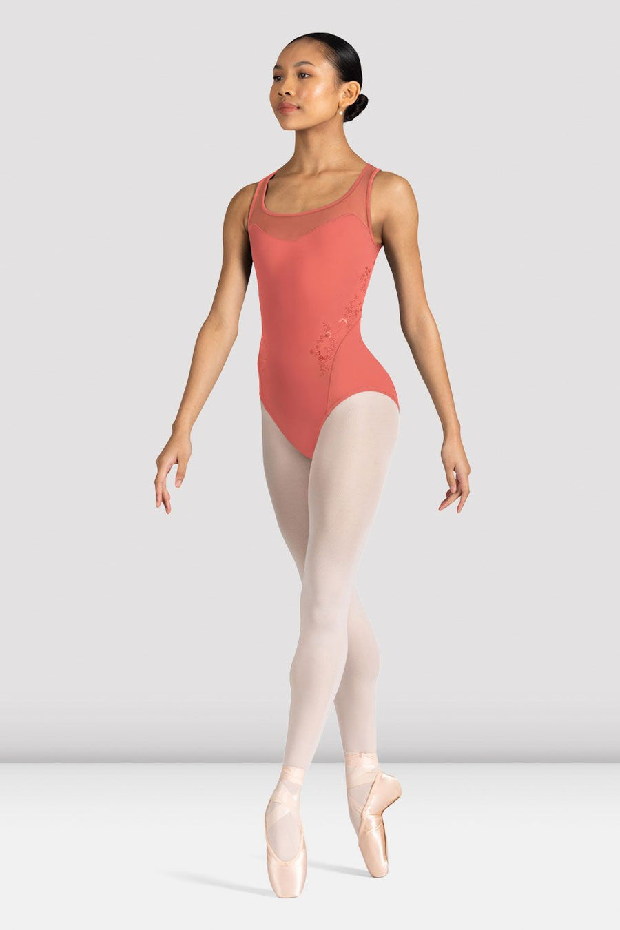 Tween Azalea Floral Mesh Back Leotard