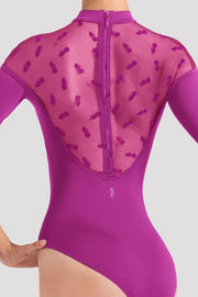 Ladies Sofia Floral 3/4 Sleeve Leotard