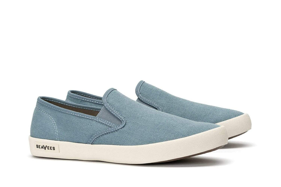 Men's Baja Slip On in Blue Mirage canvas, three-quarter view