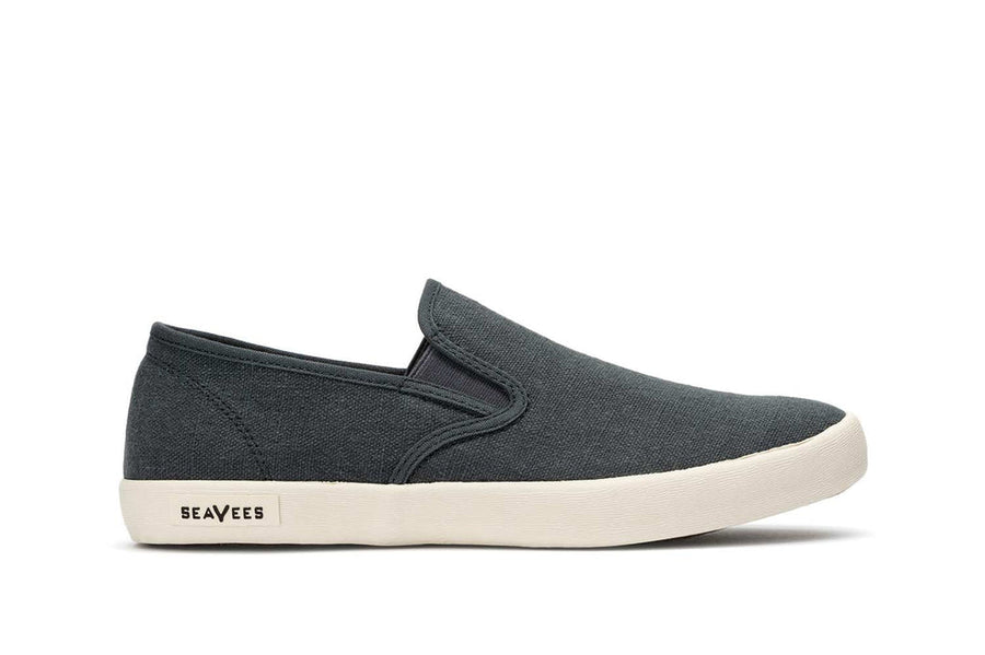 Men's Baja Slip On in Slate Navy canvas, side view