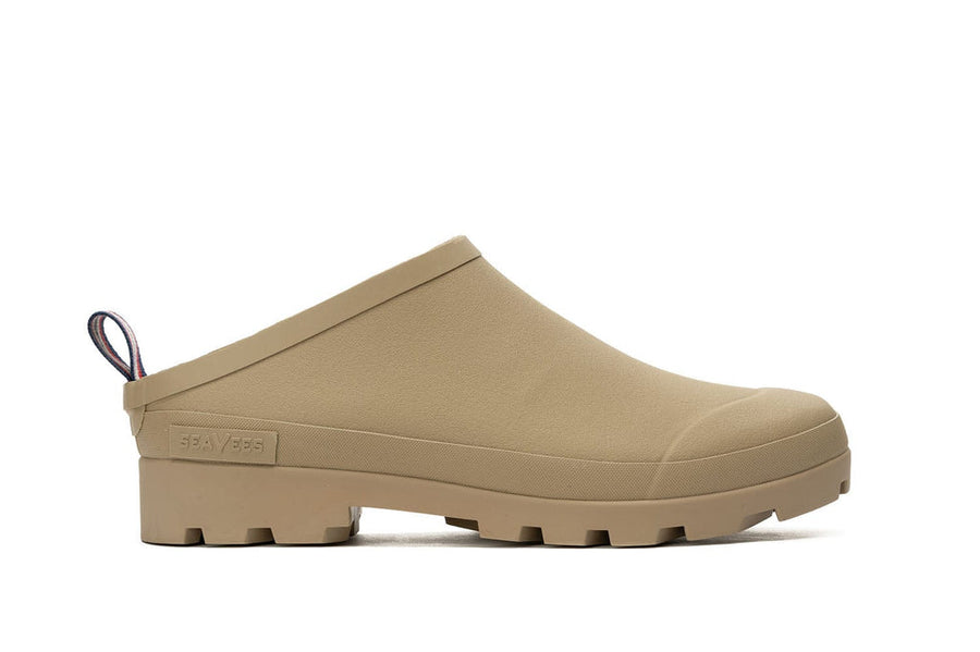 Men's Bodega Clog in Dune rubber, side view