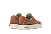 Men's Hawthorne Slip On in Terracotta suede, heel view