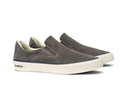Men's Hawthorne Slip On in Pavement suede, three-quarter view