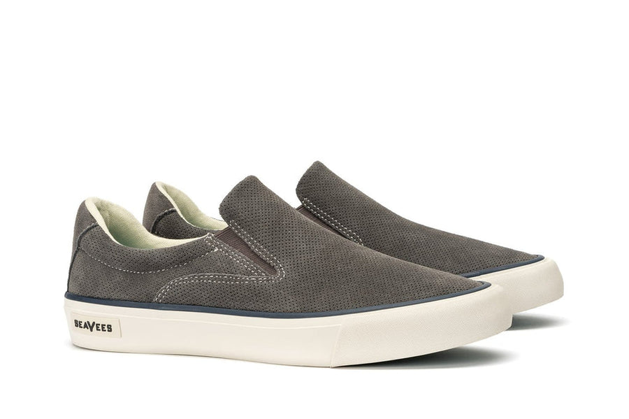 Men's Hawthorne Slip On in Pavement suede, three-quarter view