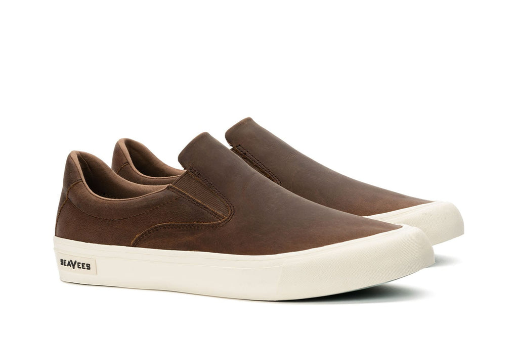 Men's Hawthorne Slip On in Elmwood leather, three-quarter view