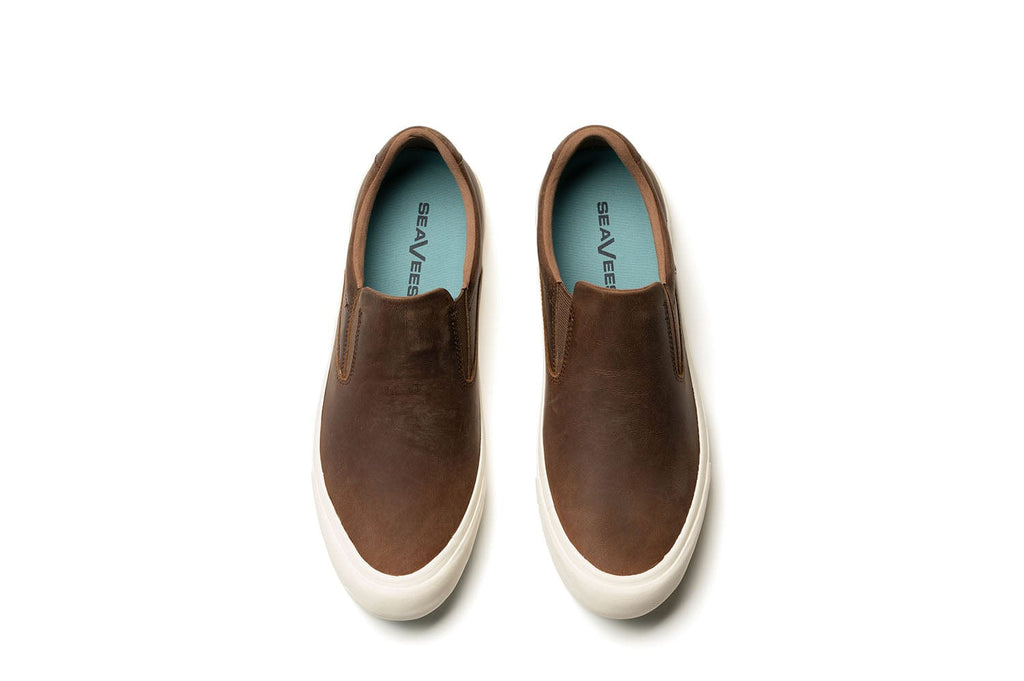 Men's Hawthorne Slip On in Elmwood leather, top view