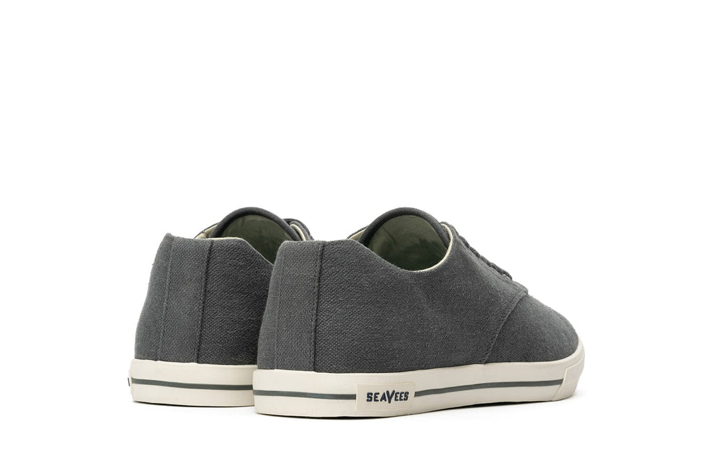 Men's Hermosa Sneaker in Slate Navy canvas, heel view