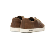 Men's Hermosa Sneaker in Elmwood leather, heel view