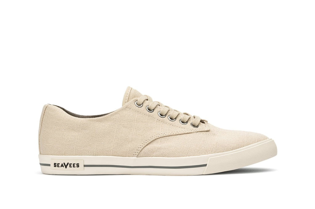 Men's Hermosa Sneaker in Natural canvas, side view