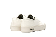 Men's Legend Sneaker in Bleach canvas, heel view