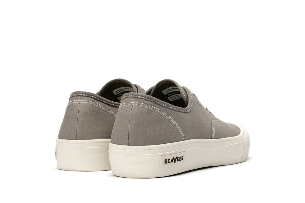 Men's Legend Sneaker in Granite Grey canvas, heel view