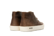 Men's Maslon Desert Boot in Elmwood leather, heel view