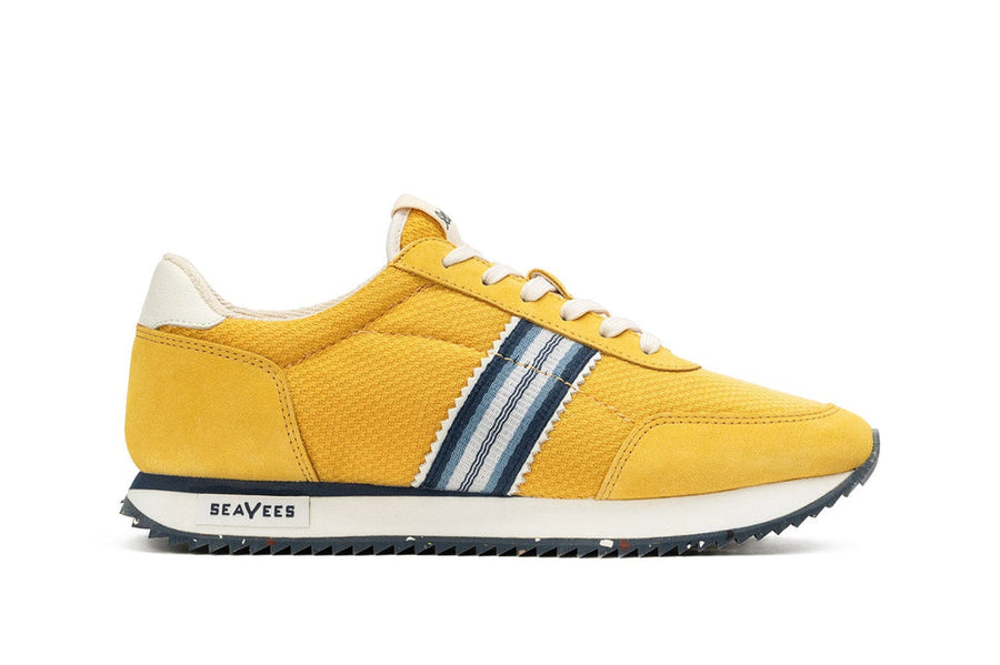 Men's Royal Runner sneaker in Solar Tencel and suede, side view