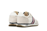 Men's Royal Runner sneaker in White nylon and suede, heel view