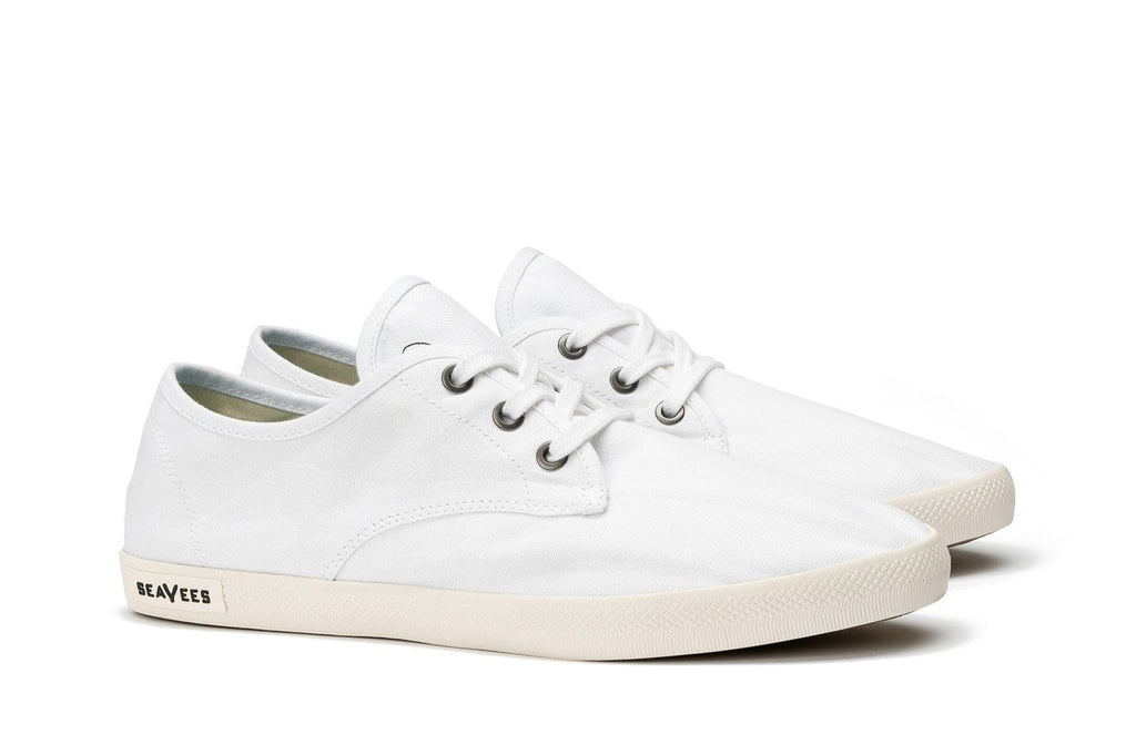 Men's Sixty Six Sneaker in White canvas, three-quarter view