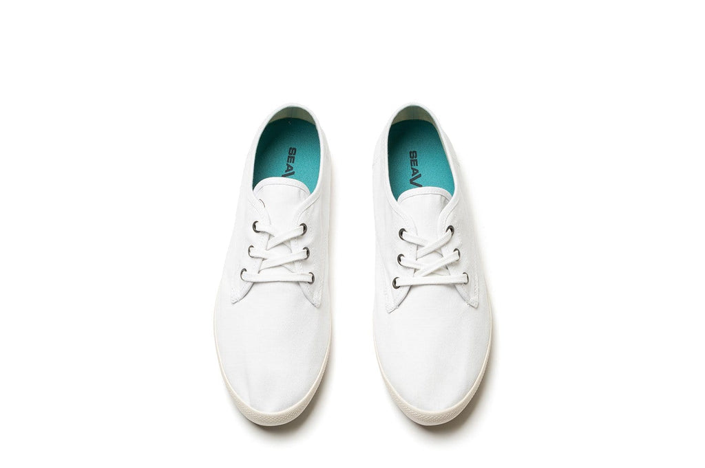 Men's Sixty Six Sneaker in White canvas, top view