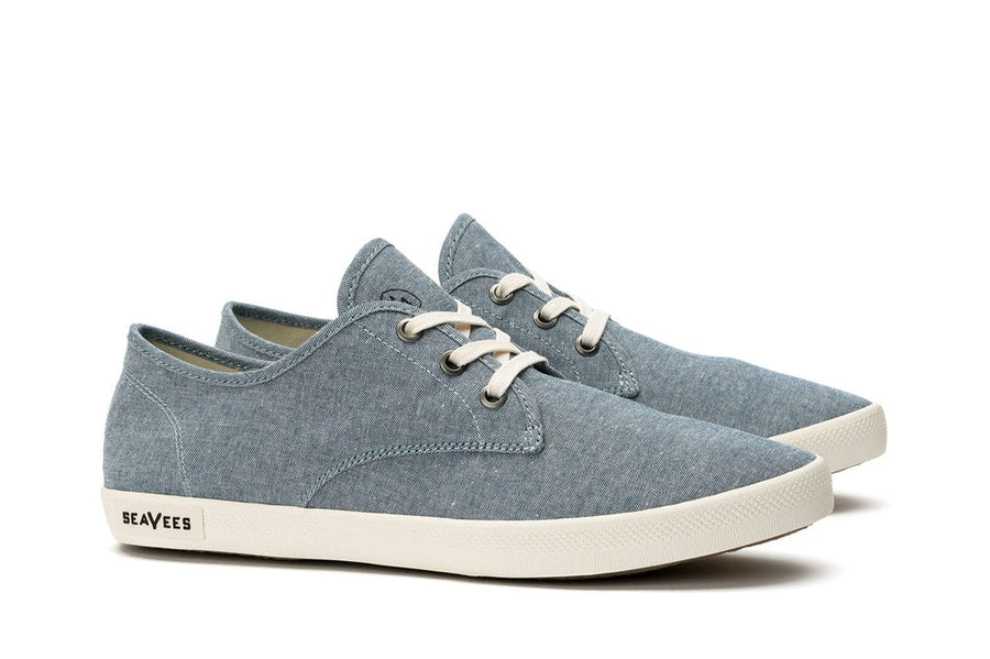 Men's Sixty Six Sneaker in Blue canvas, three-quarter view