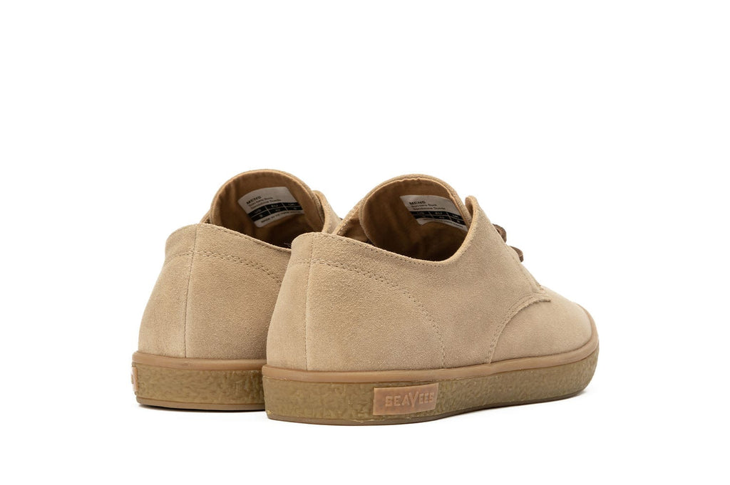 Men's Sun-tans Buck in Sandstone suede, heel view