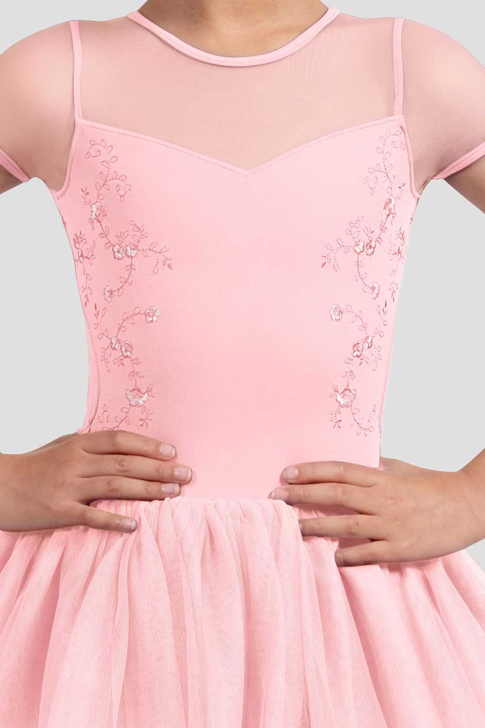 Girls Tulip Cap Sleeve Tutu Dress