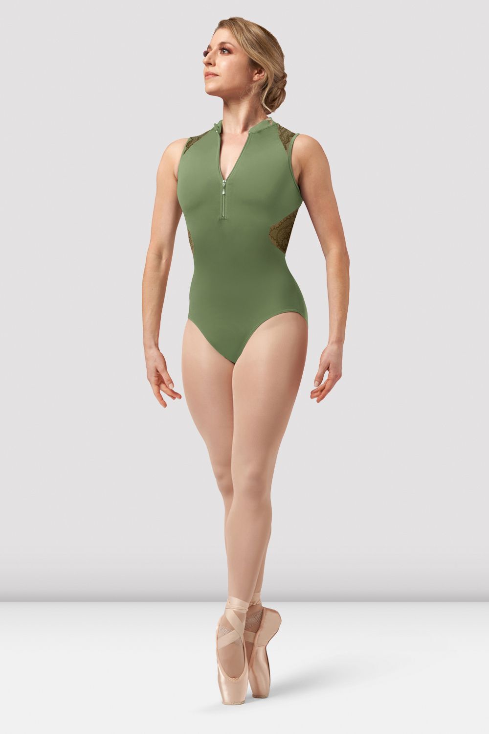 Ladies Harper Zip Front Leotard